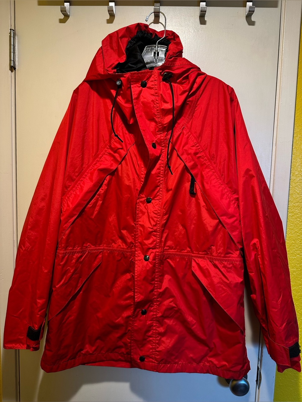 REI Red Raincoat, medium